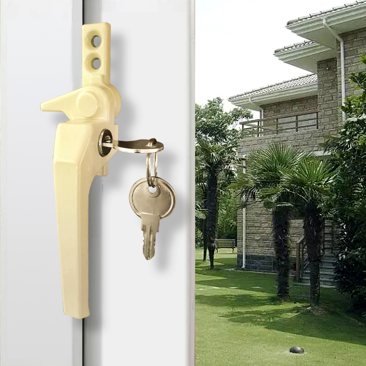 Pintu Aksesoris Jendela Handle Pintu & Jendela Sliding Casement Upvc Window Handle with Lock